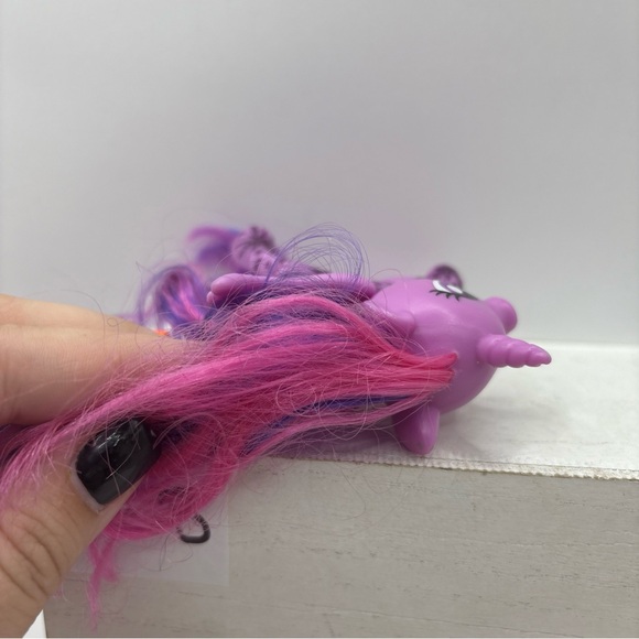 My Little Pony G4 Princess Twilight Sparkle Glitter Design Brushable 3” FIM MLP - Picture 5 of 7